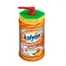 Kalyon Płyn do mycia naczyń z dozownikiem i gąbką MANGO 1000 ml